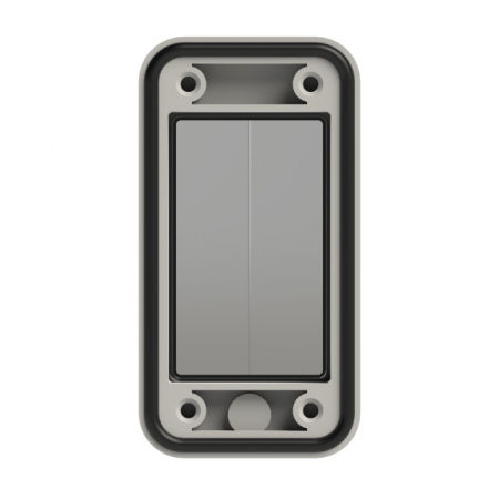 Usa vizitare 2 module fumurie pentru tablouri electrice 49x93mm IP67 [3]