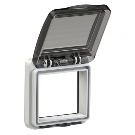 Accesorii electrice - Usa vizitare 4 module fumurie pentru tablouri electrice 92x97mm IP54