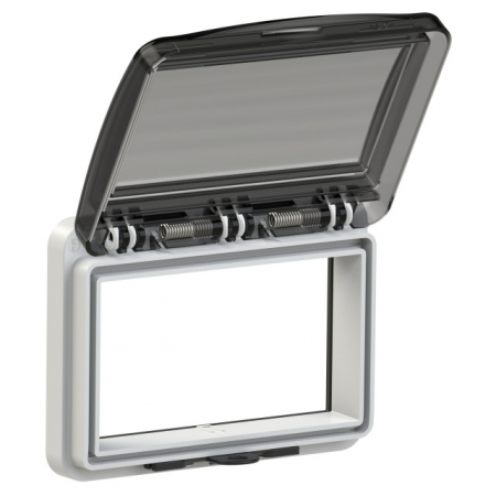 Accesorii tablouri electrice - Usa vizitare 6 module fumurie pentru tablouri electrice 128x97mm IP54