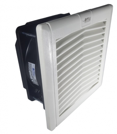 Tablouri electrice - Ventilator 152x152mm cu filtru si grilaj pentru tablouri electrice  22W 93m3/h 230V IP54