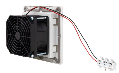 Ventilator cu filtru 24V DC pentru tablouri electrice, 120x120mm 4.8W 30m3/h  IP54 [3]