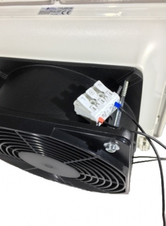 Ventilator cu filtru pentru tablouri electrice 255x255mm 47W 520m3 230V IP54 [2]