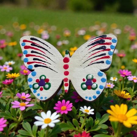 Brose - brosa fluture alb