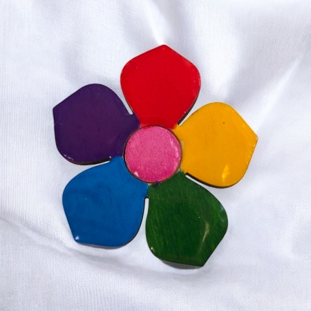 Brosa Martisor Floare Curcubeu [1]
