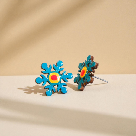 Cercei - cercei fulg de nea