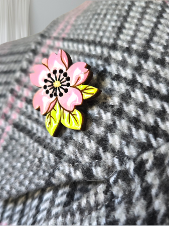 Floare roz de cires [3]