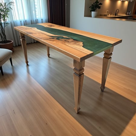 Mese cafea & living - Masă dining rășină epoxidică