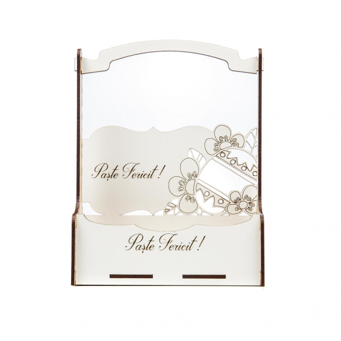 Cutiuta mare decorativa pentru Paste cu Ou si flori [1]