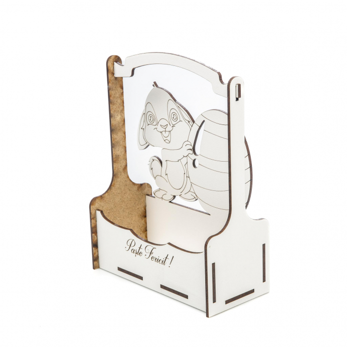 Cutiuta mare decorativa pentru Paste cu Iepuras si Ou [5]