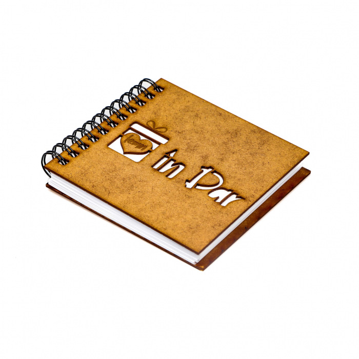 Agenda 10x10 DECUPATA cu model special si/sau logo client-inchidere spira metalica [2]