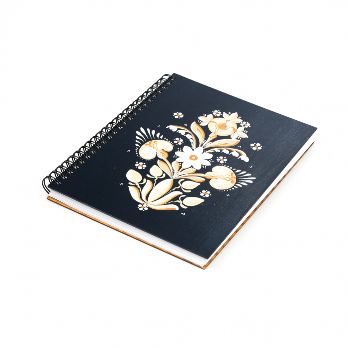 Agenda A5 pictata cu floare [2]