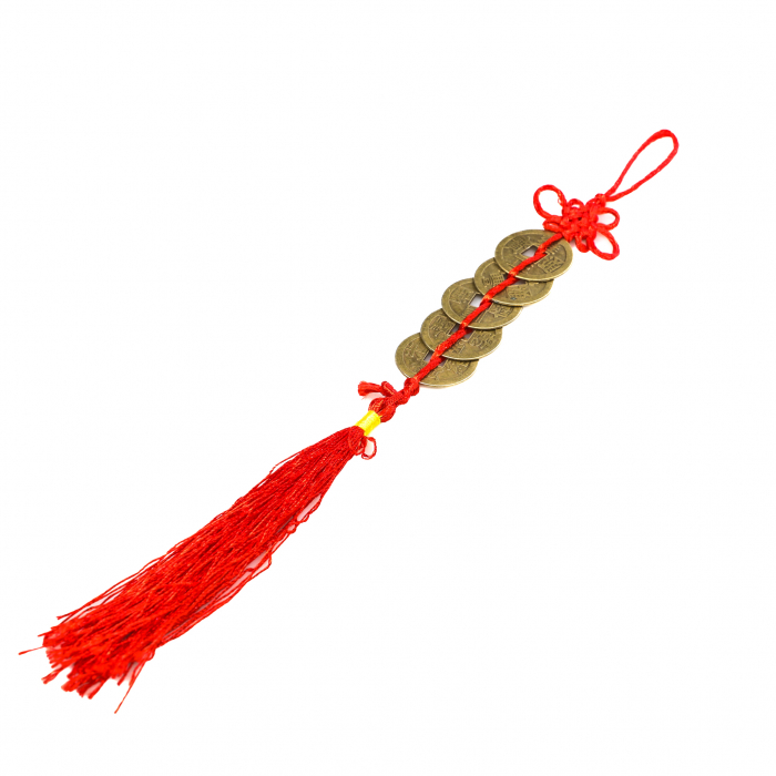 Amuleta Feng Shui cu monede chinezesti mari [3]
