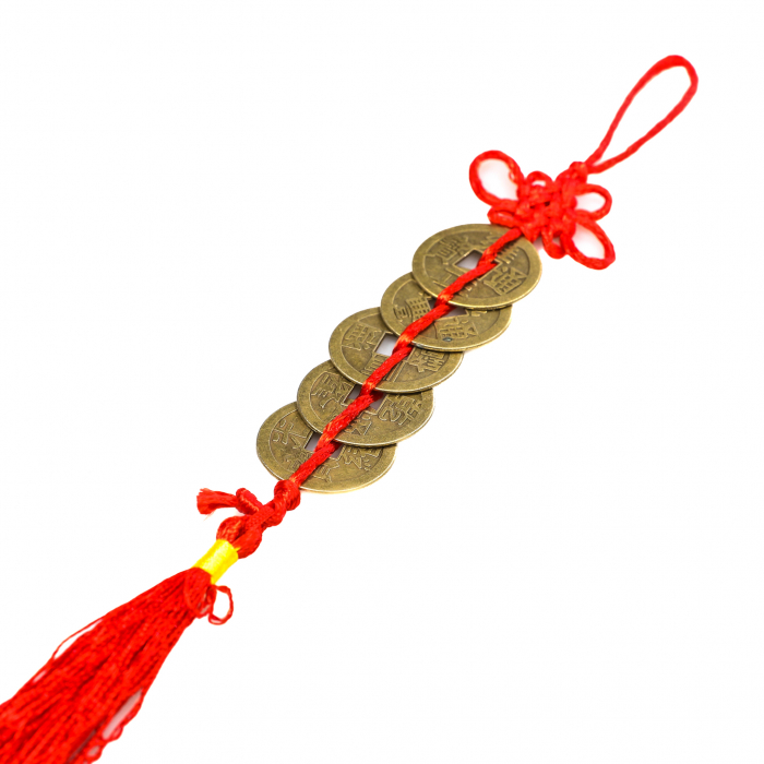 Amuleta Feng Shui cu monede chinezesti mari [4]