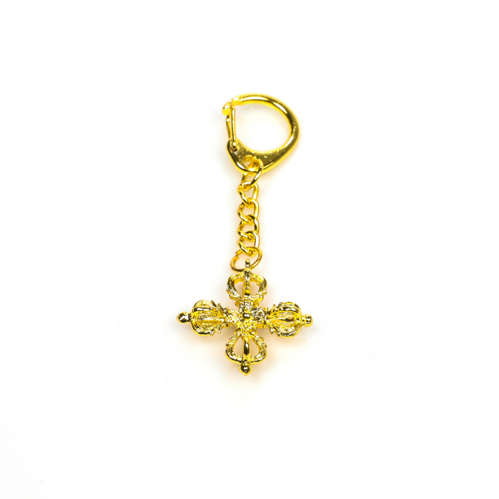 Breloc amuleta Feng Shui cu cruce in relief [3]