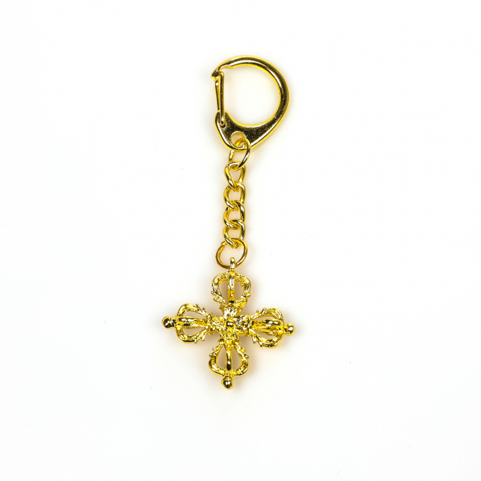 Breloc amuleta Feng Shui cu cruce in relief [4]