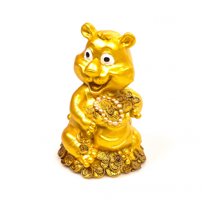 Pusculita Feng Shui Tigru cu sac de bani [2]