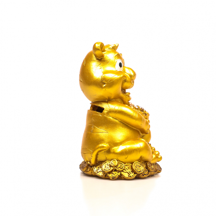 Pusculita Feng Shui Tigru cu sac de bani [5]