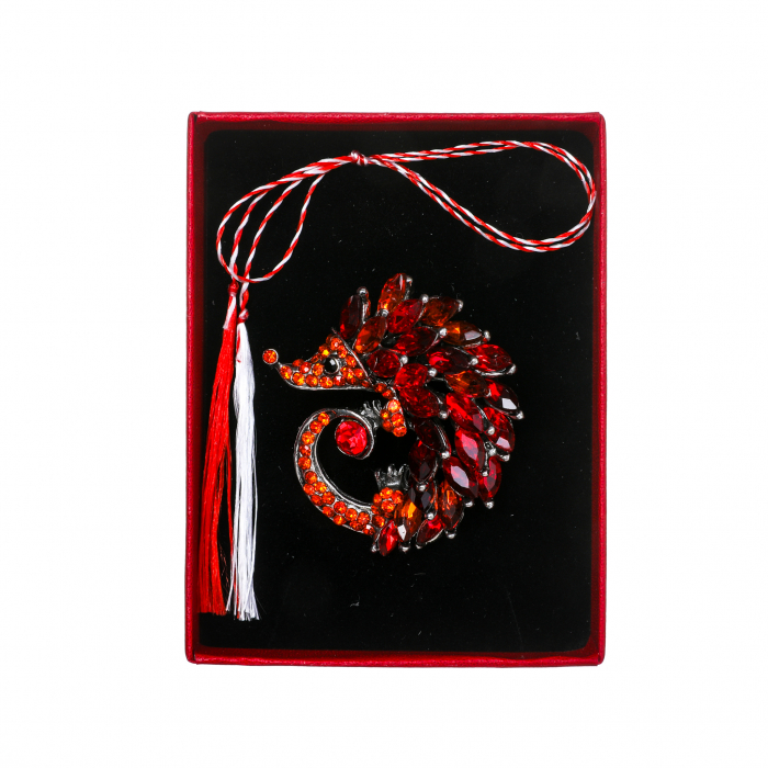 Brosa medie eleganta cu arici rosu [3]