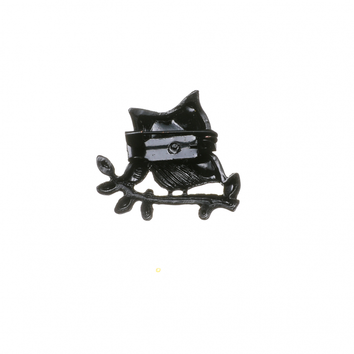 Brosa mica eleganta cu bufnita roz cu mov [2]