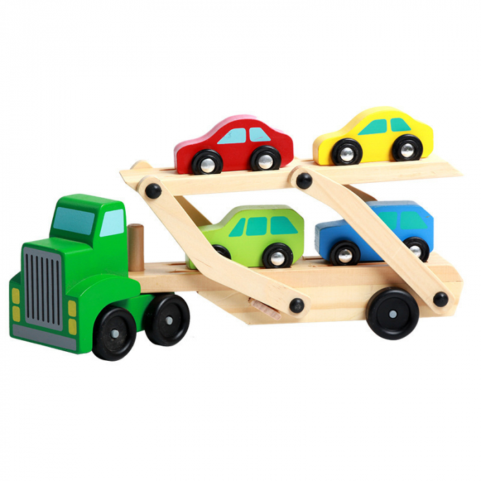Camion din lemn cu masini [1]
