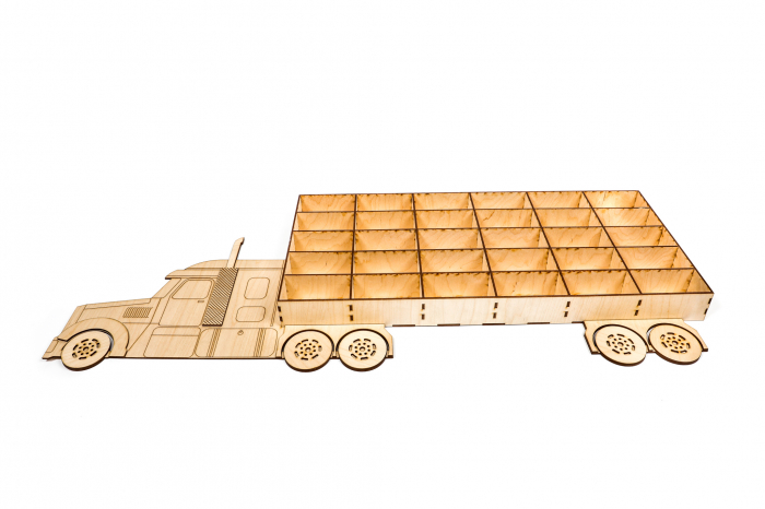 Camion din lemn - suport pentru masinute [8]