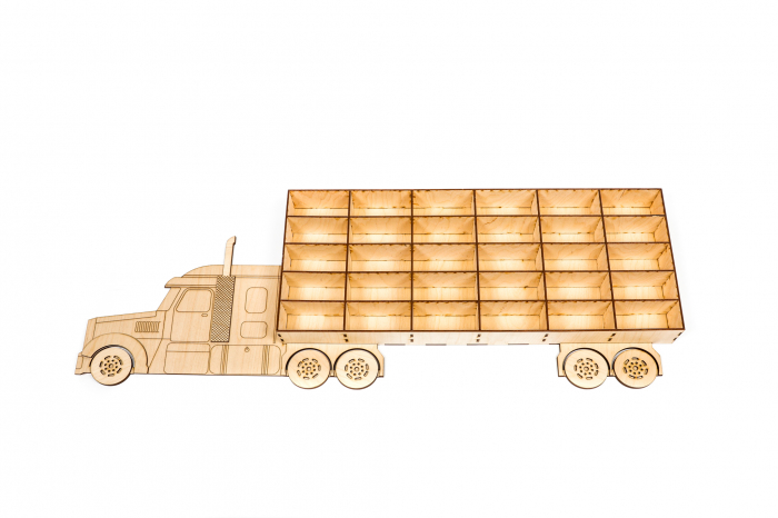 Camion din lemn - suport pentru masinute [11]