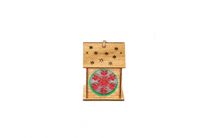 Casuta din lemn care lumineaza cu fulg [3]