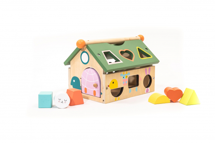 Casuta Inteligenta Din Lemn - jucarii Montessori [4]