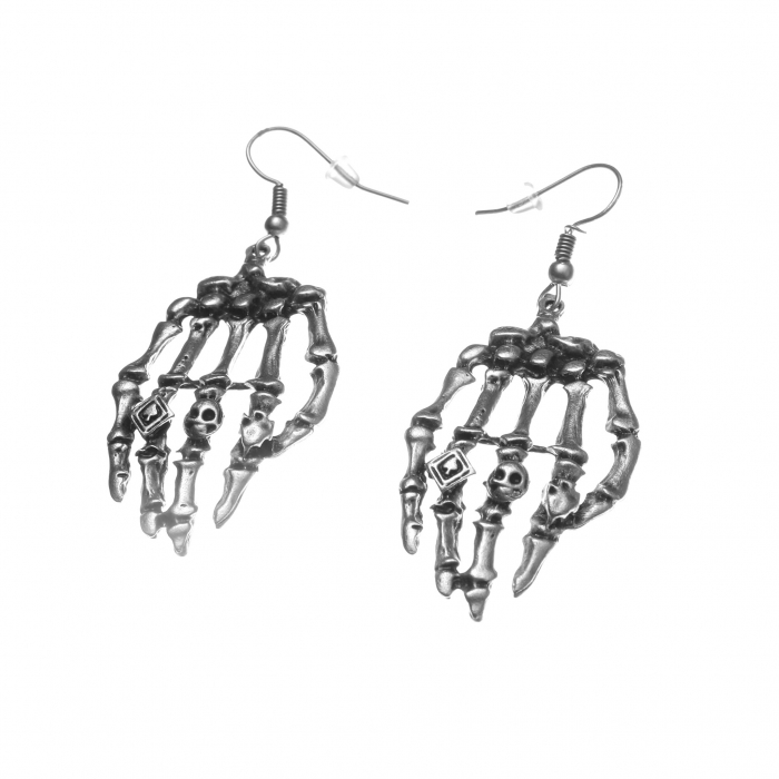 Cercei Zamac in Forma de Schelet al unei Maini [2]