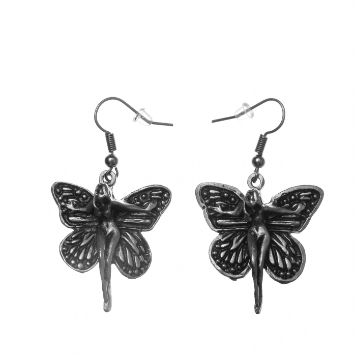Cercei Zamac in Forma de Zana cu Aripi de Fluture [1]