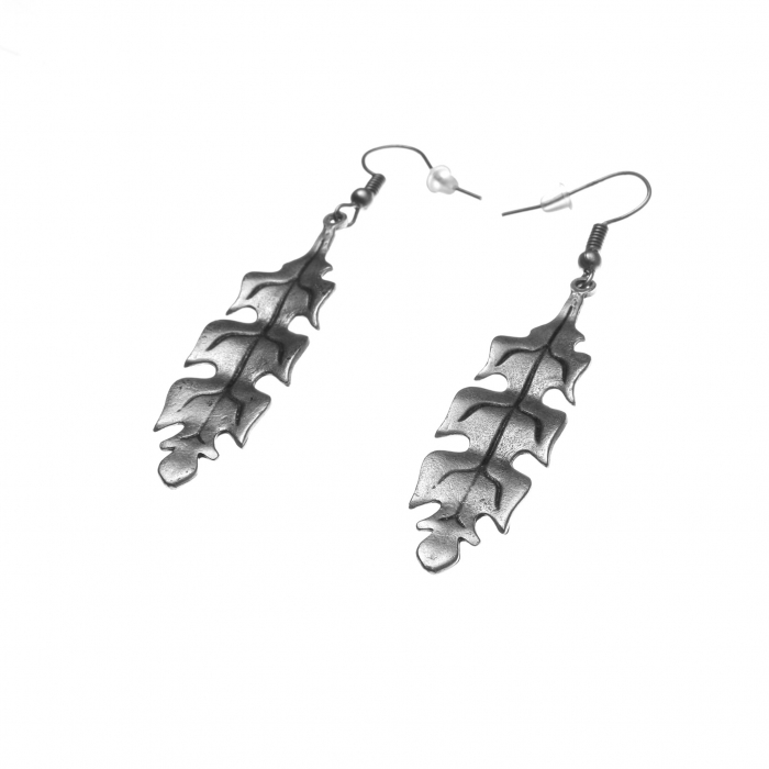 Cercei Zamac in Forma de Frunza [2]