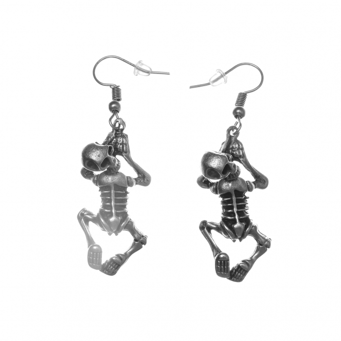 Cercei Zamac in Forma de Schelet care Inoata [1]