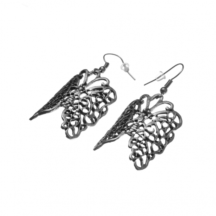 Cercei Zamac in Forma de Fluture [2]