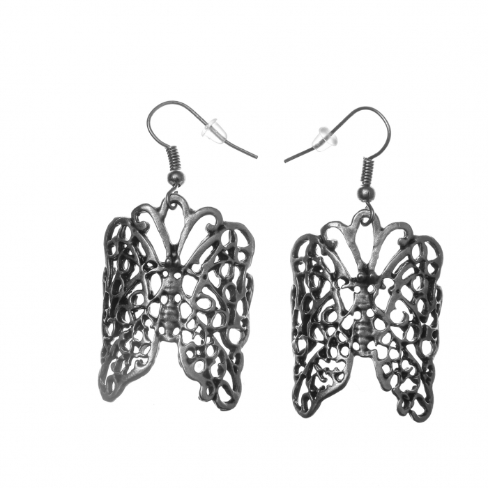 Cercei Zamac in Forma de Fluture [1]