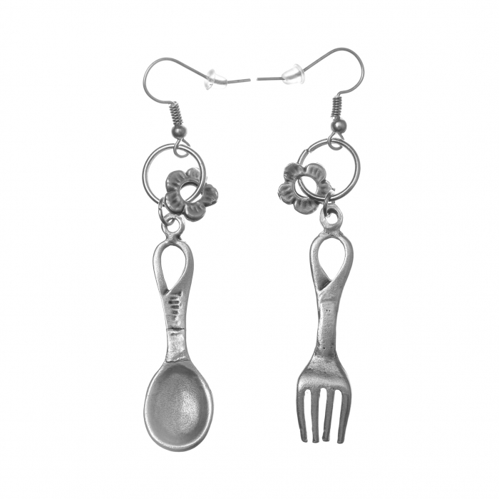 Cercei Zamac in Forma de Lingura si Furculita [1]