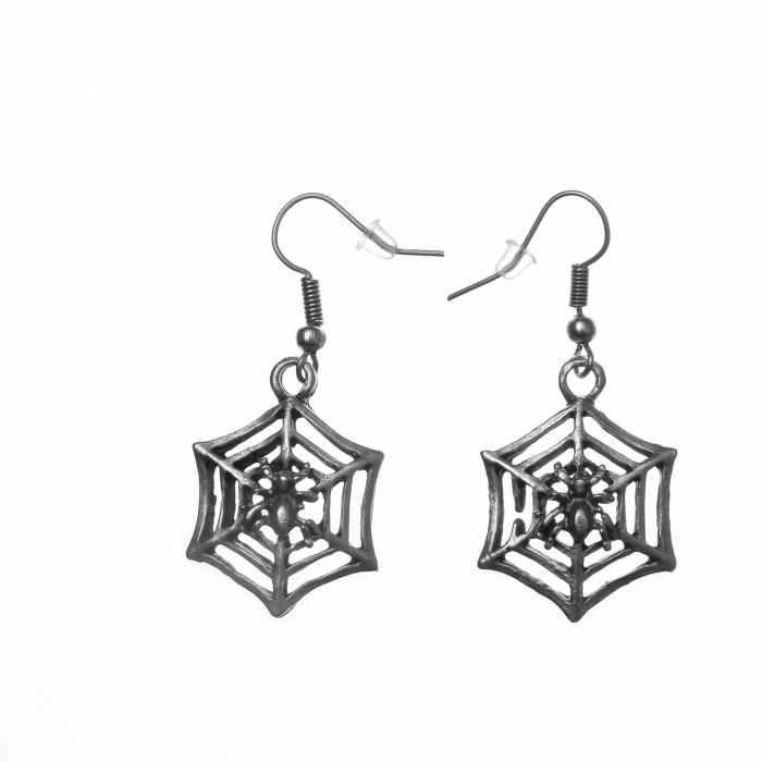 Cercei Zamac in Forma unuei Paze de Paianjen cu un Piajen [1]