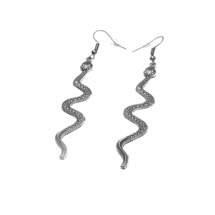 Cercei Zamac in Forma de Sarpe cu Modele [2]