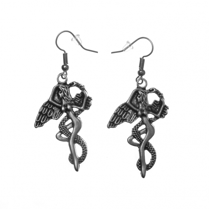 Cercei Zamac in Forma de Inger cu un Sarpe [1]