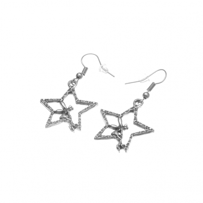 Cercei Zamac in Forma de Stea cu o Zana [2]
