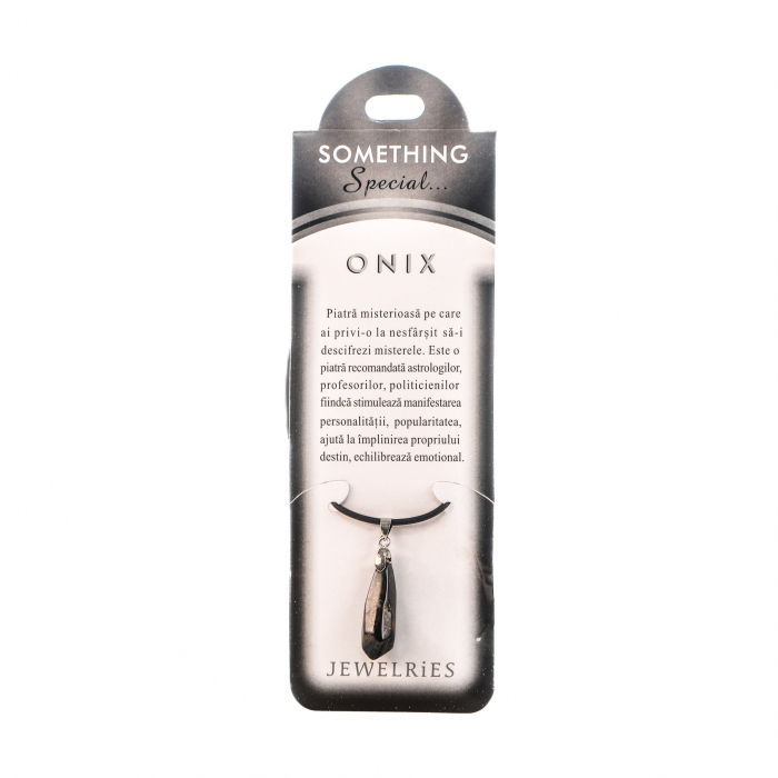 Colier cu piatra semipretioasa Onix in forma alungita [1]
