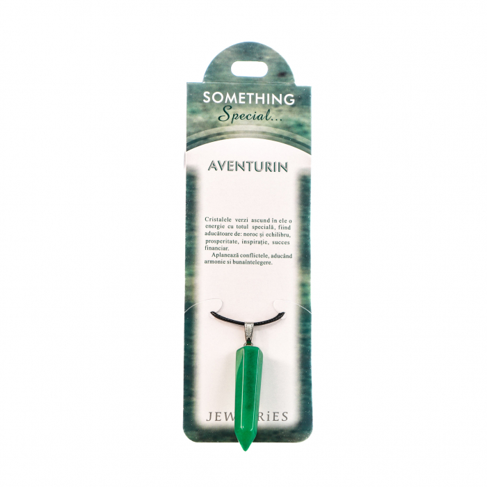 Colier cu piatra semipretioasa Aventurin in forma ascutita [1]