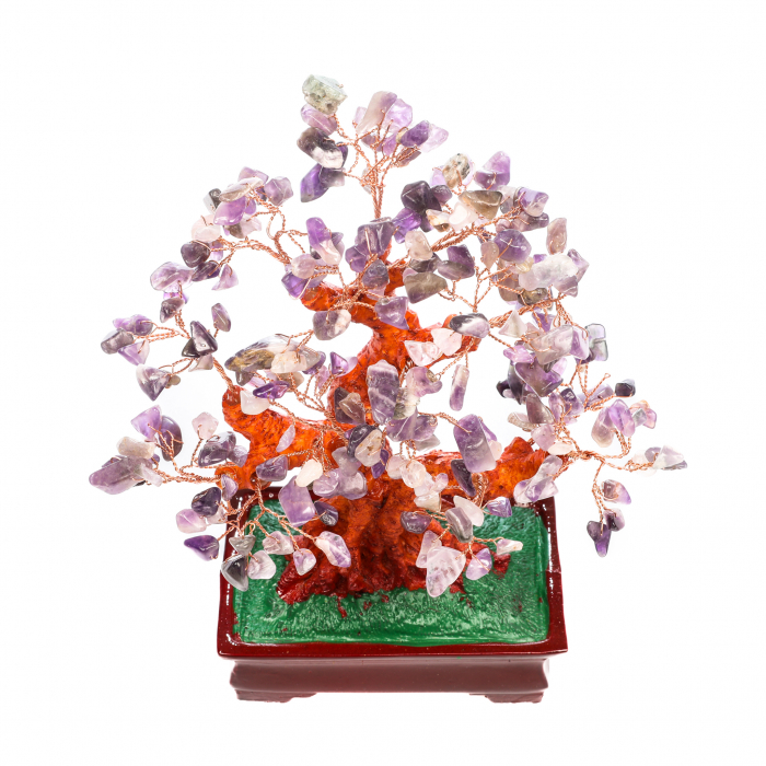 Copac Feng Shui foarte mare cu pietre semipretioase - Ametist [2]