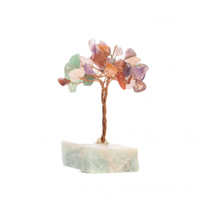 Copac Feng Shui cu  baza de Fluorit si mix de pietre semipretioase [6]
