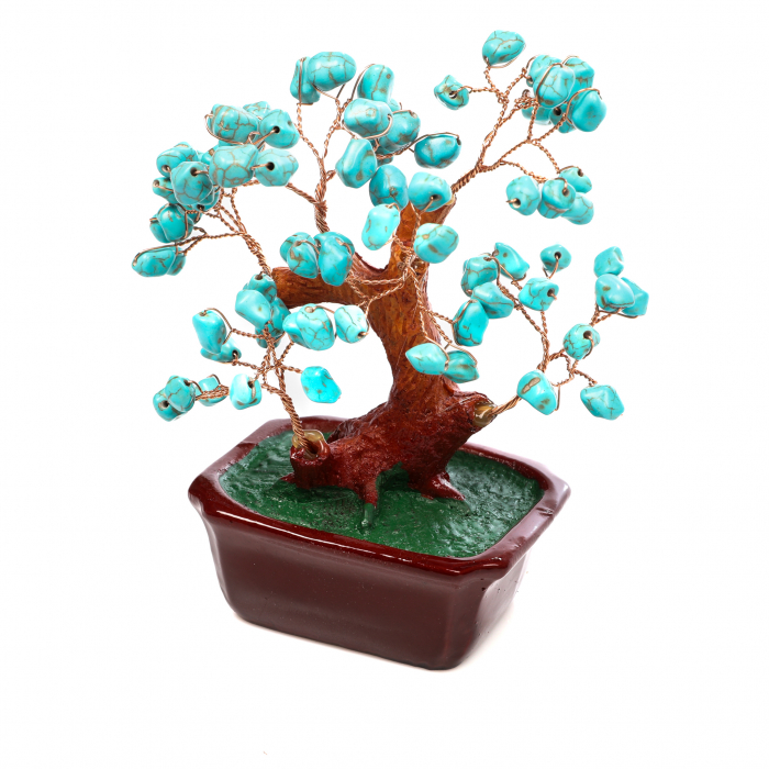 Copac Feng Shui mare cu pietre semipretioase - turcoaz Peruzea [4]
