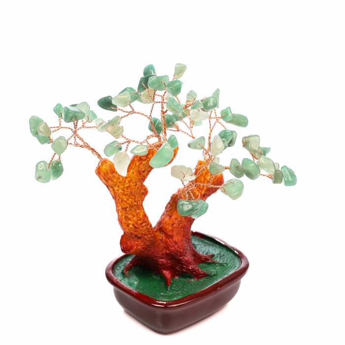 Copac Feng Shui mare cu pietre semipretioase - Aventurin Verde [5]