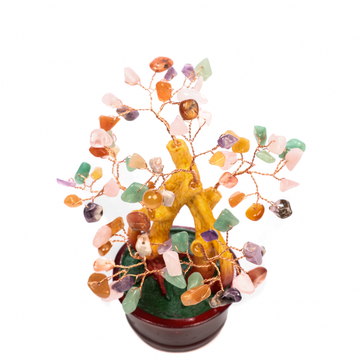 Copac Bonsai Feng Shui mare cu mix de pietre semipretioase [2]