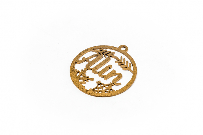 Decoratiune aurie din lemn cu nume - Alin [2]