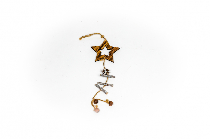 Decoratiune din lemn cu stea [4]