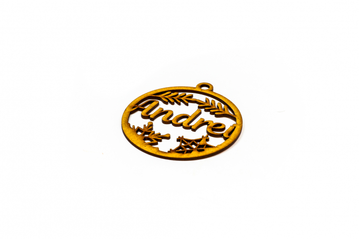 Decoratiune din lemn cu nume - Andrei [2]