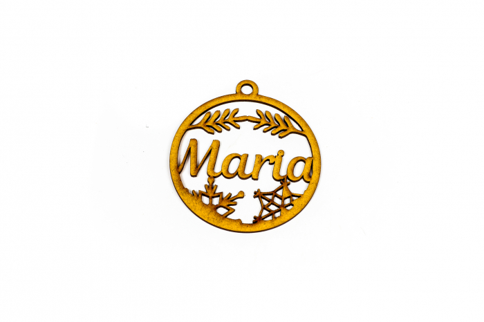 Decoratiune din lemn cu nume - Maria